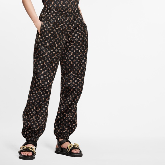 Louis Vuitton Pants - Louis Vuitton RARE LV Monogram Nylon Joggers